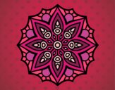 Desenho Mandala simetria simples pintado por tyanca
