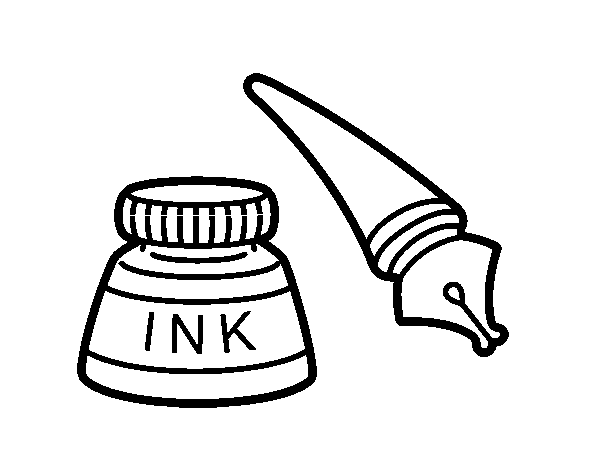 Desenho de Caneta de tinta permanente para Colorir