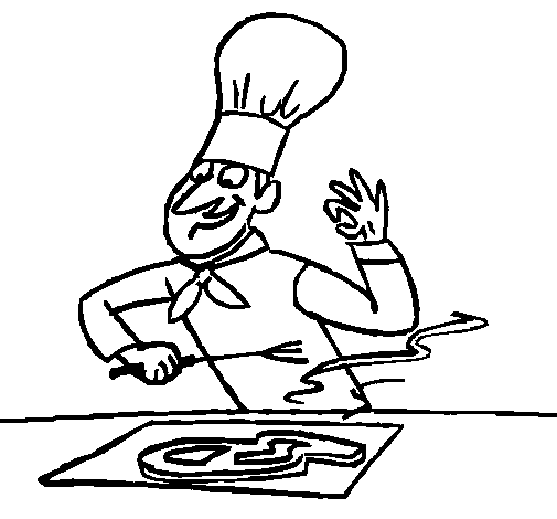Desenho de Cozinha no ponto para Colorir