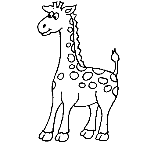 Desenho de Girafa 4 para Colorir