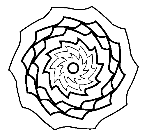 Desenho de Mandala 9 para Colorir