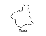 Desenho de Murcia para colorear