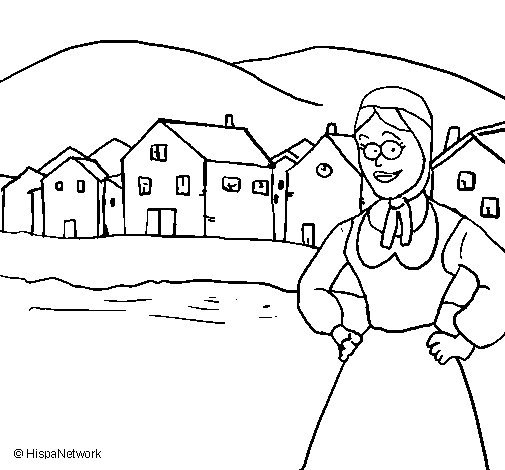 Desenho de Noruega para Colorir