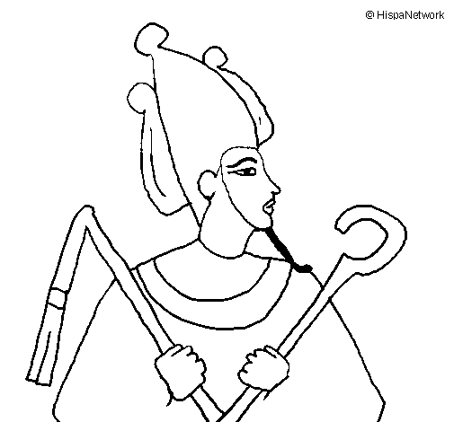 Desenho de Osiris para Colorir