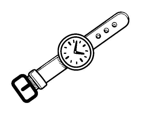 Desenho de Um relógio de pulso para Colorir