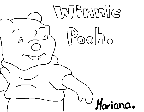 Desenho de Winnie Pooh para Colorir