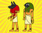 Desenho de Deuses egípcios para colorear