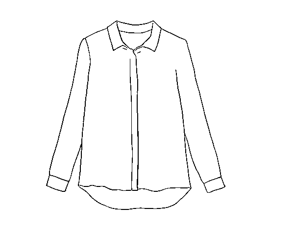Desenho de Camisa de seda para Colorir