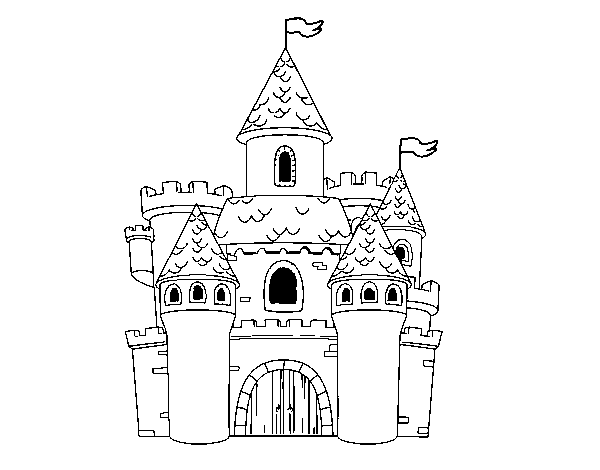 Desenho de Castelo da fantasia para Colorir