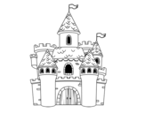 Desenho de Castelo da fantasia para colorear