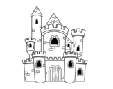 Desenho de Castelo de conto para colorear