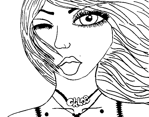 Desenho de Chloe para Colorir