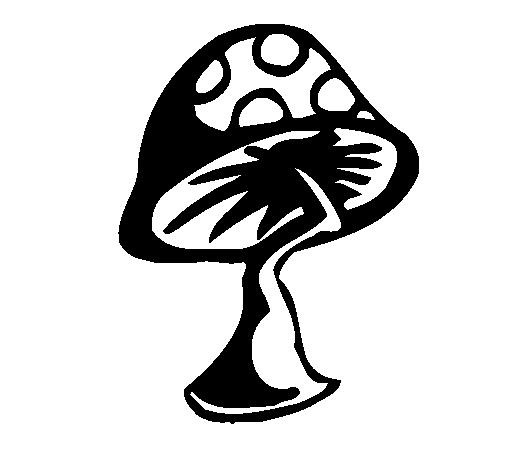 Desenho de Cogumelo para Colorir
