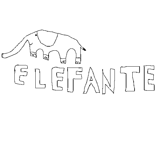 Desenho de Elefante 4 para Colorir