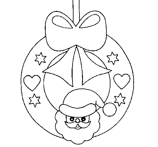 Desenho de Enfeite natalicio para Colorir