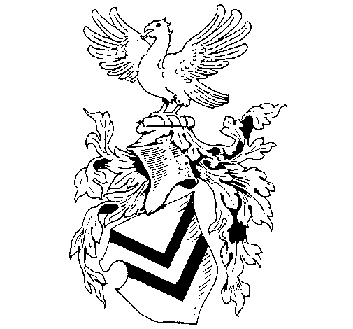 Desenho de Escudo de armas e águia para Colorir