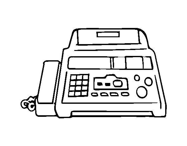 Desenho de Faxe para Colorir
