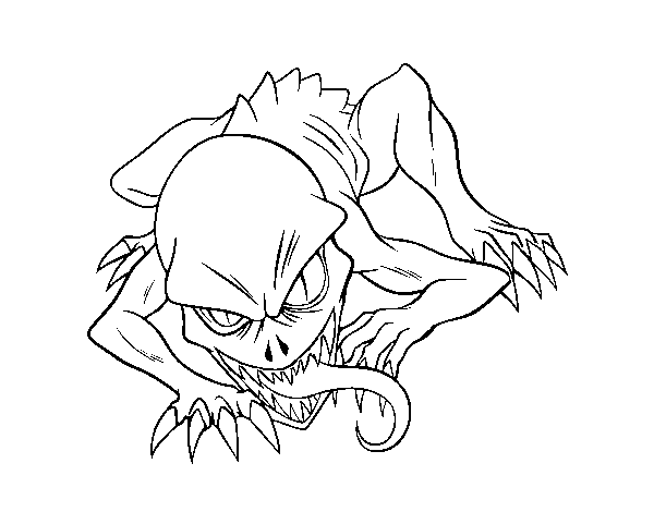 Desenho de Ghoul para Colorir