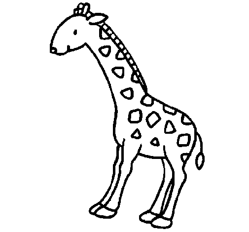 Desenho de Girafa 2 para Colorir