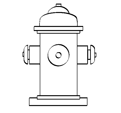 Desenho de Hidrante para Colorir