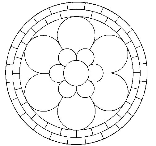 Desenho de Mandala 2 para Colorir