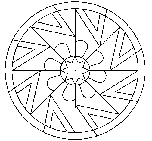 Desenho de Mandala 25 para Colorir