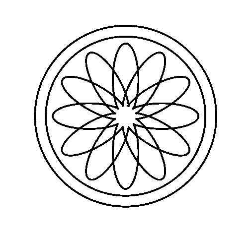 Desenho de Mandala 34 para Colorir