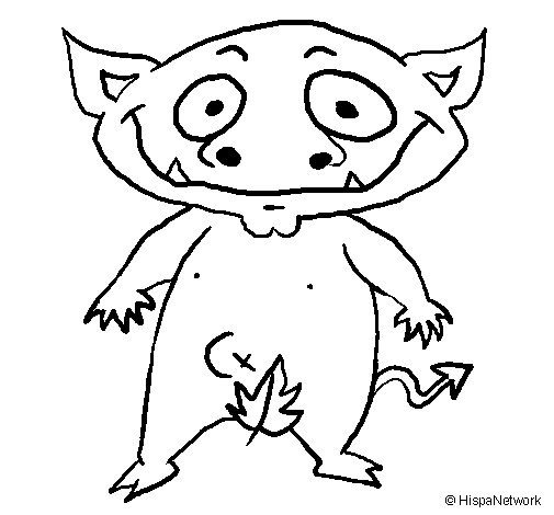 Desenho de Monstro do bosque para Colorir