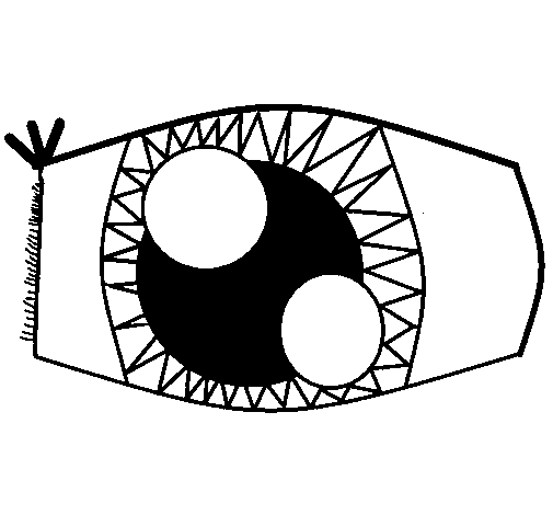 Desenho de Olho para Colorir