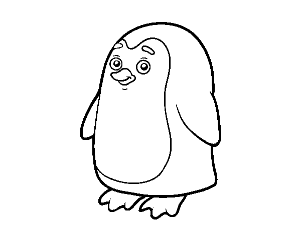 Desenho de Pinguim antártico para Colorir