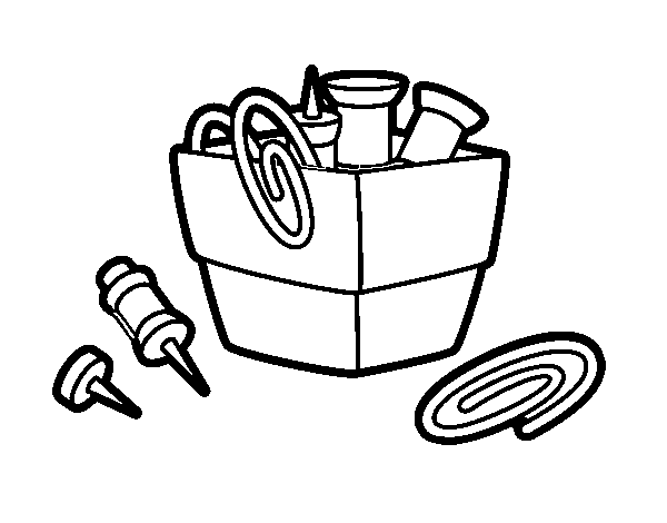 Desenho de Porta-clipe para Colorir