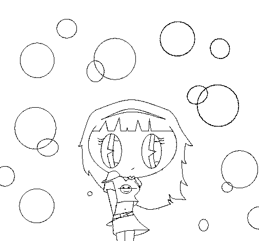 Desenho de Rapariga IV para Colorir