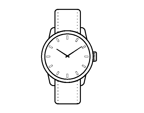 Desenho de Relógio de pulso para Colorir