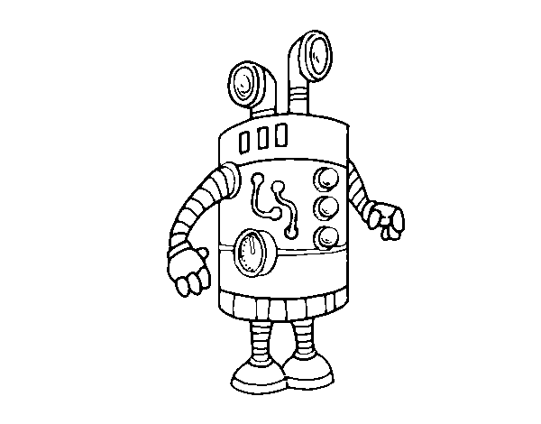 Desenho de Robô periscópio para Colorir