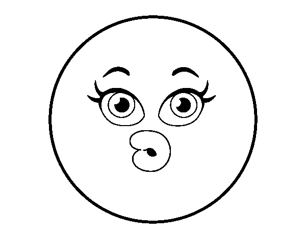 Desenho de Smiley duvidoso para Colorir