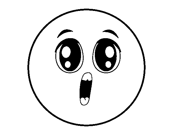 Desenho de Smiley surpresa para Colorir
