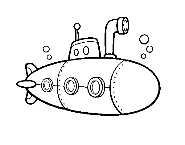 Desenho de Submarino espião para Colorir