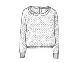 Desenho de Suéter de lã para colorear