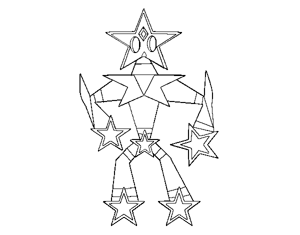 Desenho de Transformer estrela para Colorir