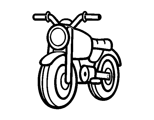 Desenho de Um ciclomotor para Colorir