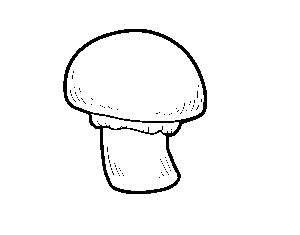 Desenho de Um cogumelo para Colorir