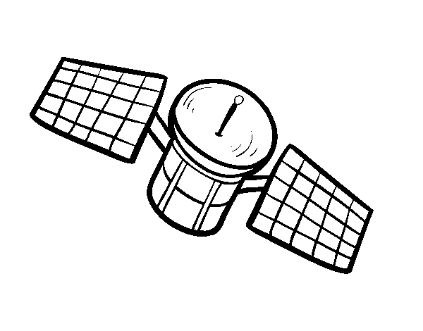 Desenho de Um satélite para Colorir