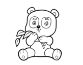 Dibujo de Um urso panda