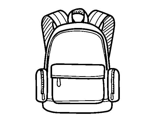 Desenho de Uma mochila escolar para Colorir