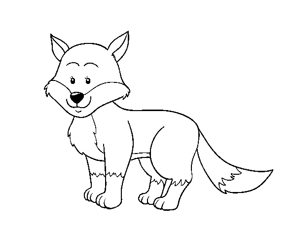Desenho de Uma raposa para Colorir