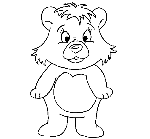 Desenho de Ursita para Colorir