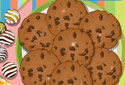 Os cookies de chocolate
